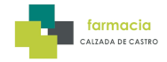 Se veria el logo de Farmacia Calzada de Castro